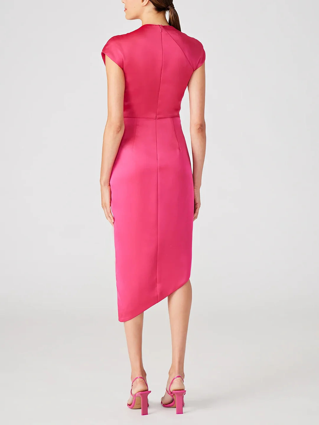 Wholesa Sheath Halter Sleeveless Asymmetrical Mother Of The Bride Dress