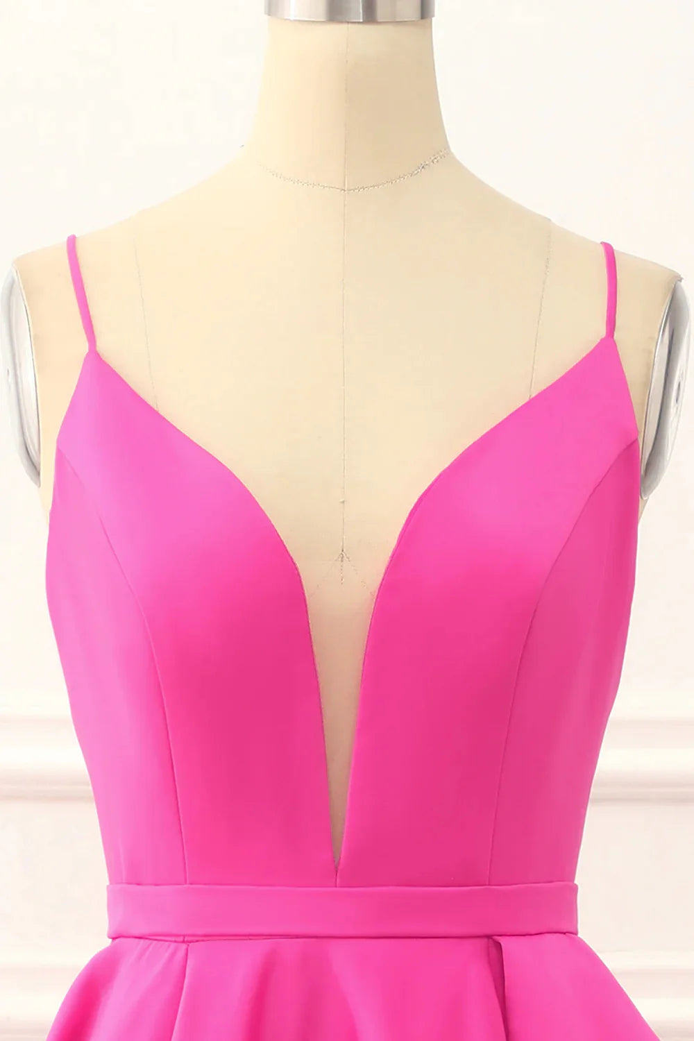 Wholesa Spaghetti Straps Lace-Up Long Prom Dress