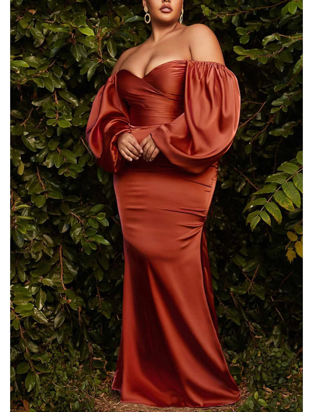 Wholesa Sheath Off-The-Shoulder Floor-Length Prom Dresses