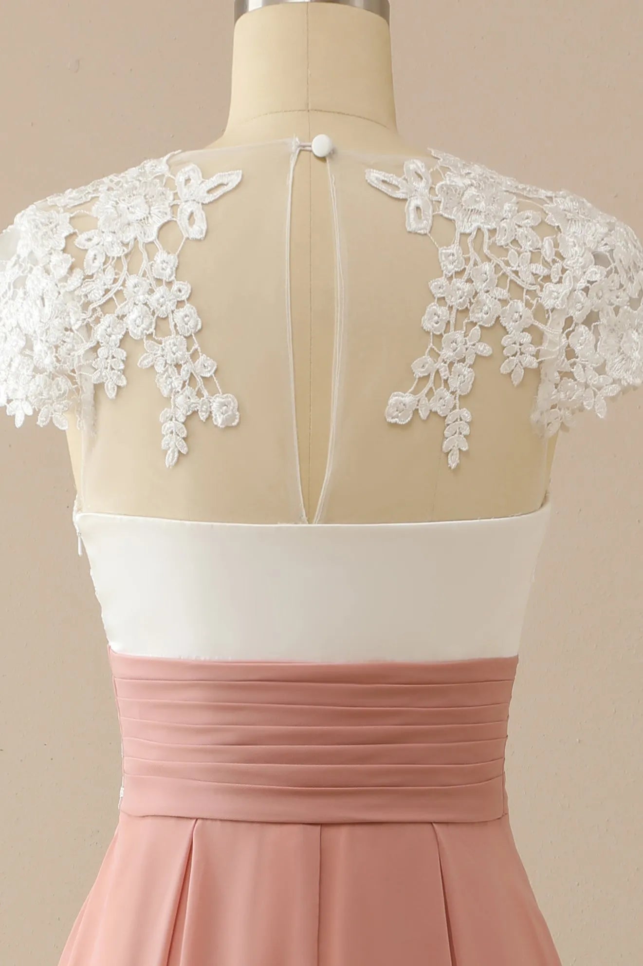 Wholesa V Neck Appliques Short Sleeves Mother of Bride Dress