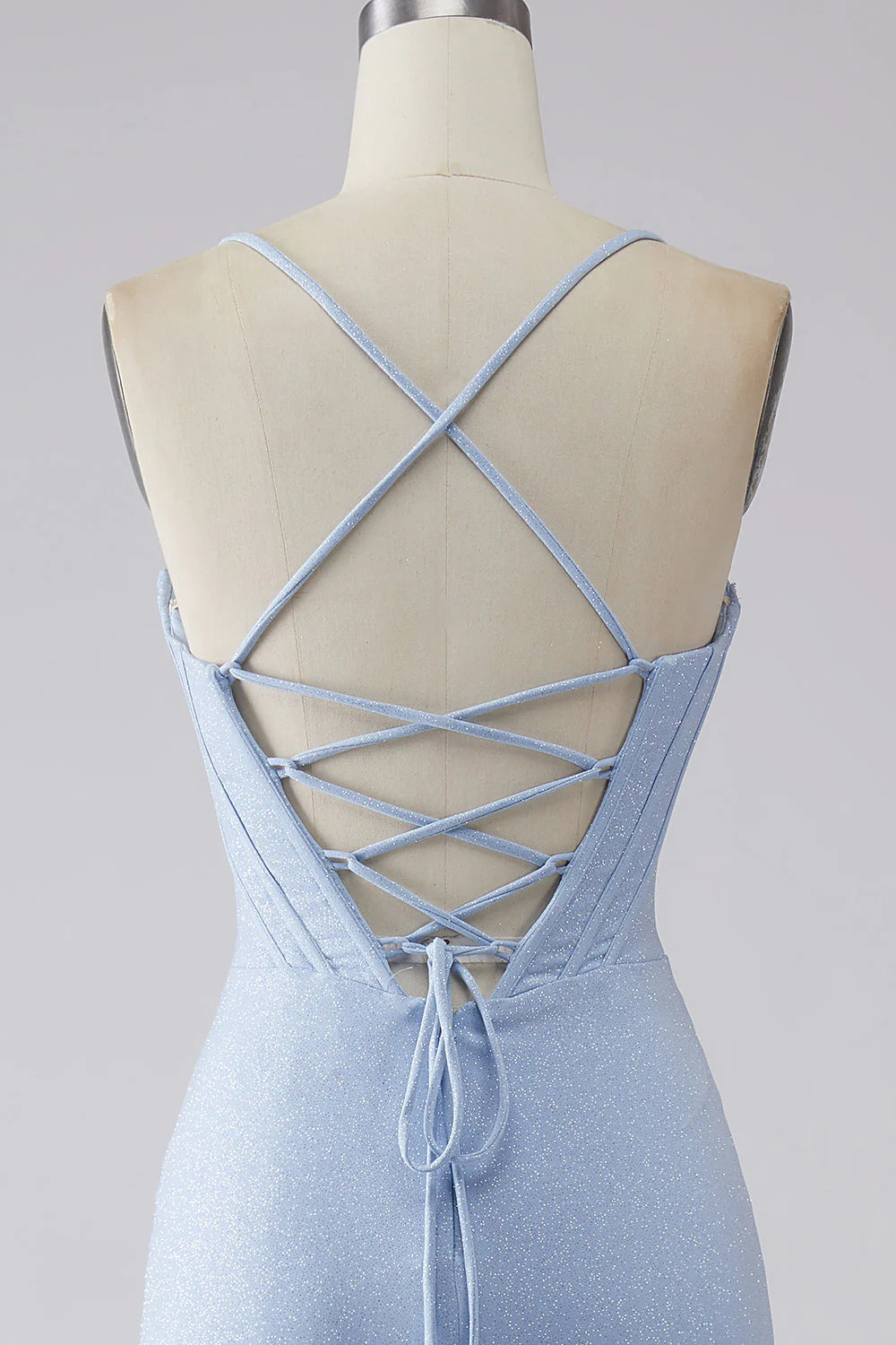 Wholesa Mermaid Sparkly Prom Dress with Slit