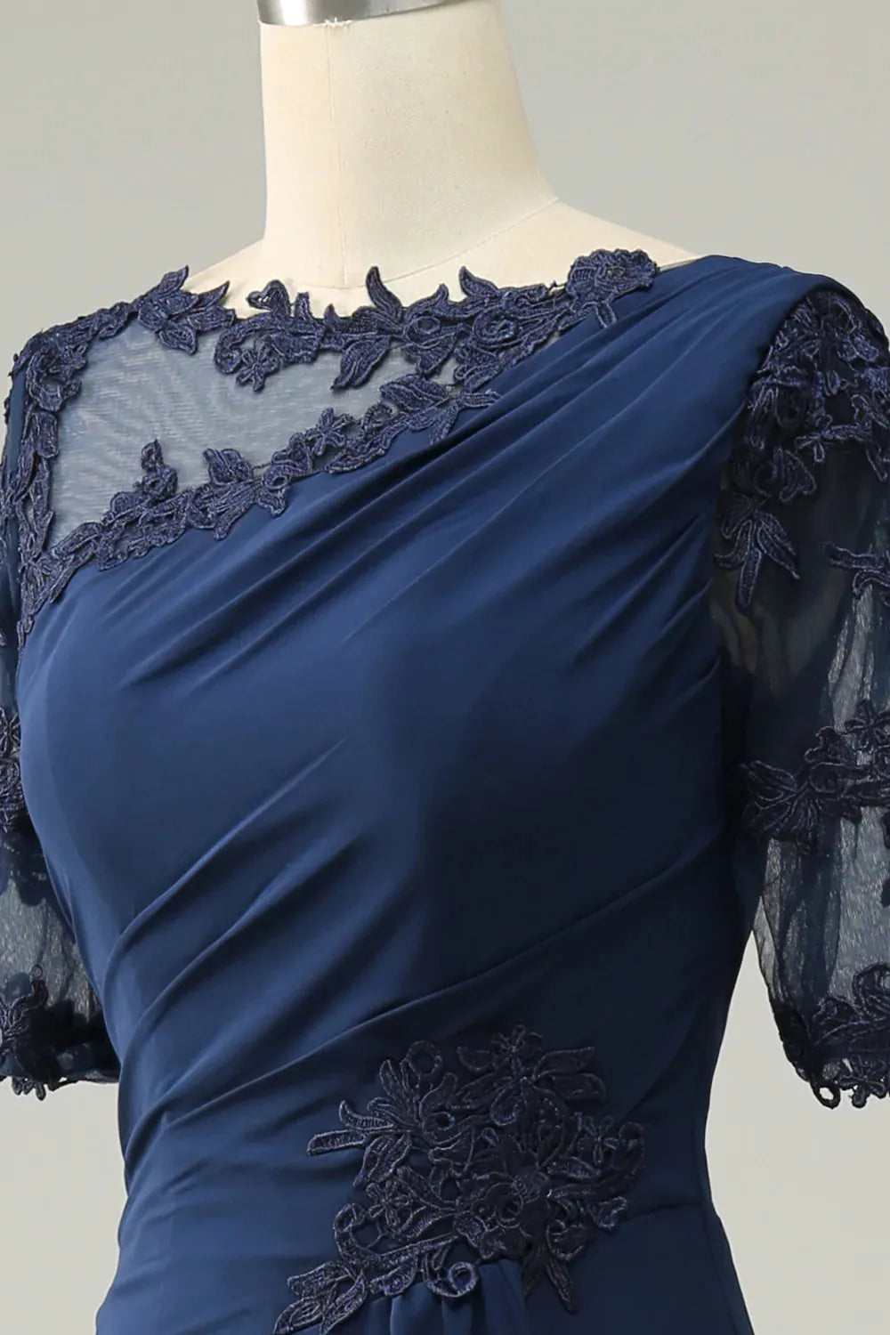 Wholesa Sheath Mother of Bride Dress with Appliques