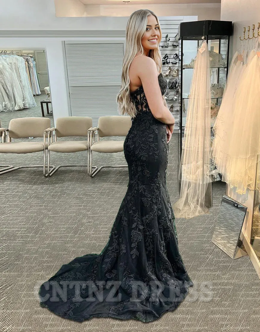 Wholesa Mermaid Elegant Lace Sweetheart formal dresses evening gown Prom Dress