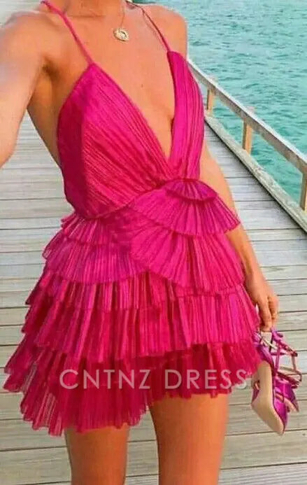 Wholesa A-line Spaghetti Straps Homecoming Dress formal dresses Bridesmaid Dresses evening gown Prom Dress