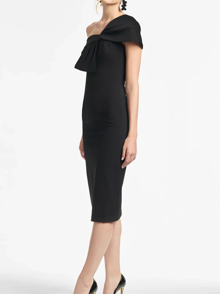 Wholesa Sheath One Shoulder Tea Length Mother of the Bride Dresses