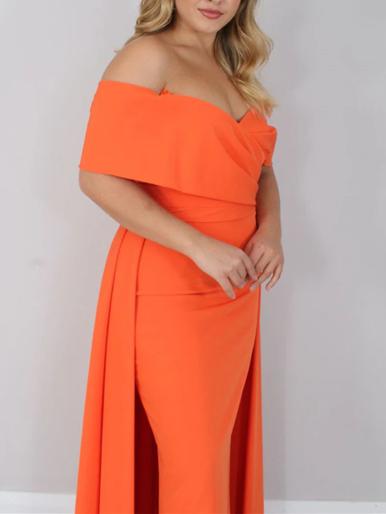 Wholesa A-Line Off-The-Shoulder Ankle-Length Mother of the Bride Dresses