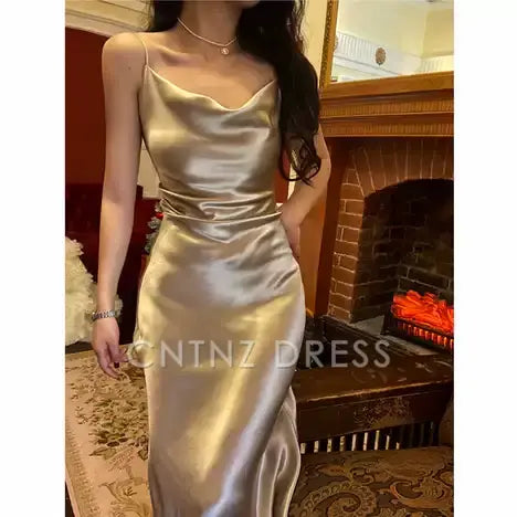 Wholesa Sheath Spaghetti Straps formal dresses Bridesmaid Dresses evening gown Prom Dress