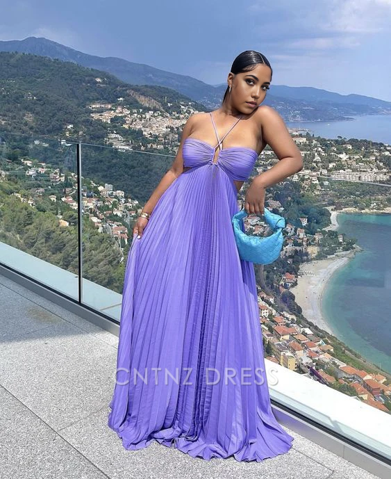 Wholesa A-line Pleated Gorgeous Purple formal dresses Bridesmaid Dresses evening gown Prom Dress