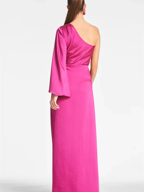 Wholesa Sheath One Shoulder Floor-Length Mother of the Bride Dresses