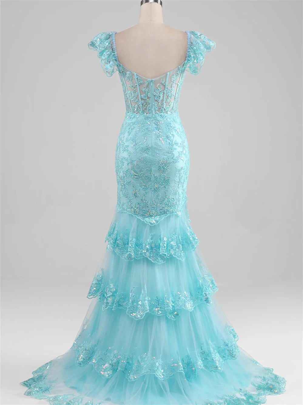 Wholesa Mermaid Sweetheart Off-The-Shoulder Floor-Length Evening Dress