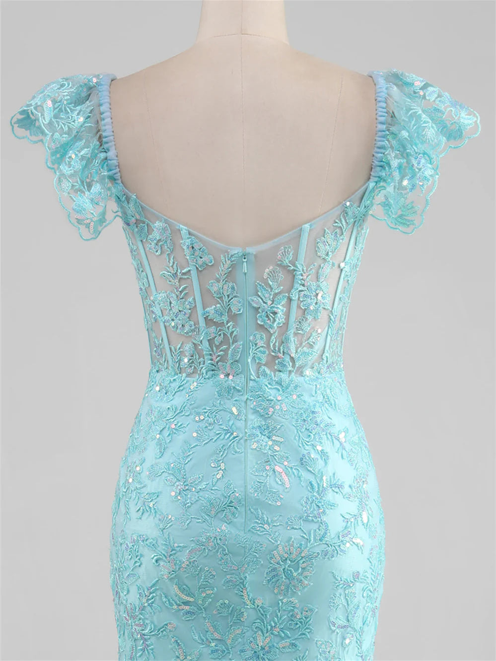 Wholesa Mermaid Sweetheart Off-The-Shoulder Floor-Length Evening Dress