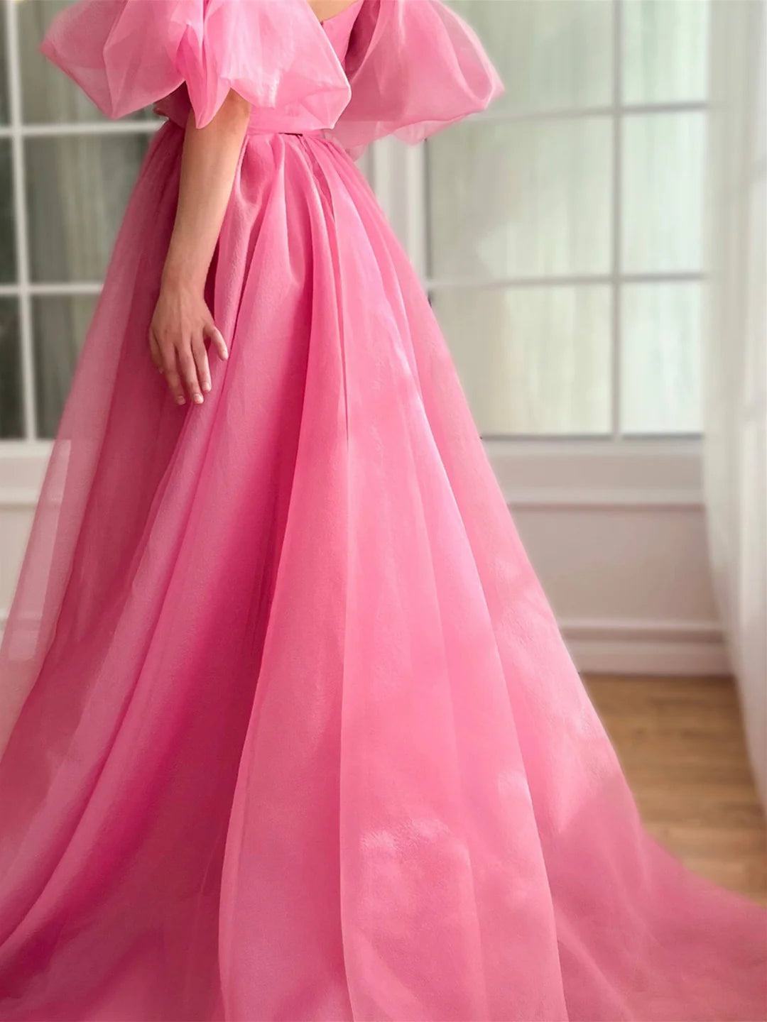 Wholesa A-Line Sweetheart Off-The-Shoulder Floor Length Prom Dress