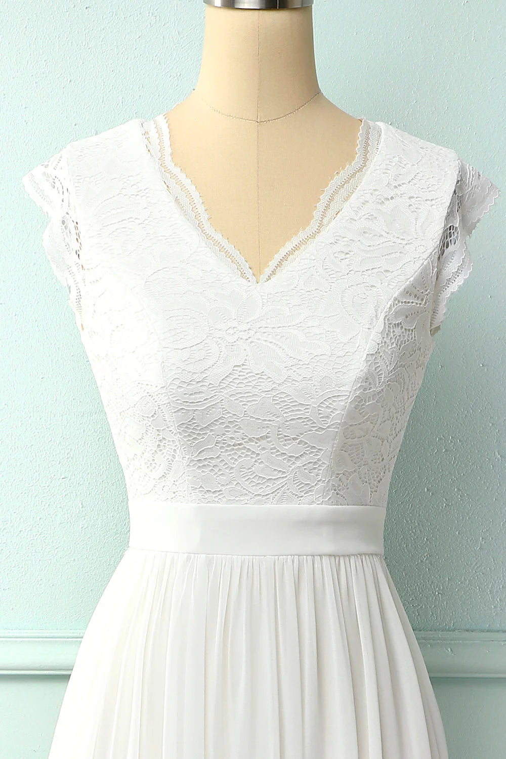 Wholesa V-neck Long Bridesmaid Dress