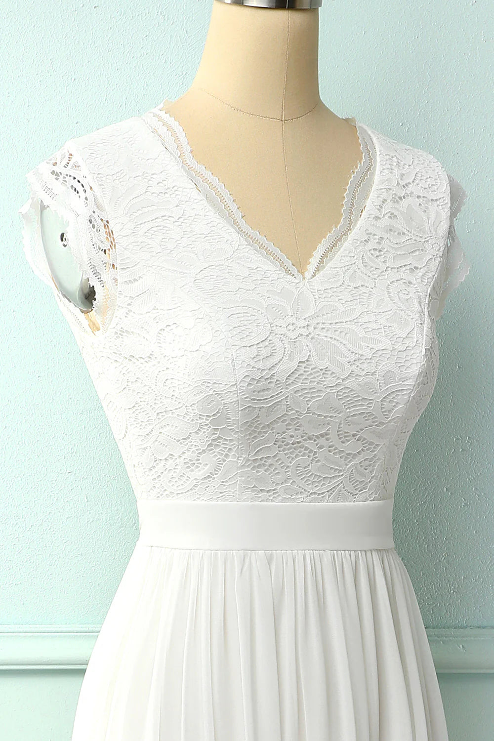 Wholesa V-neck Long Bridesmaid Dress