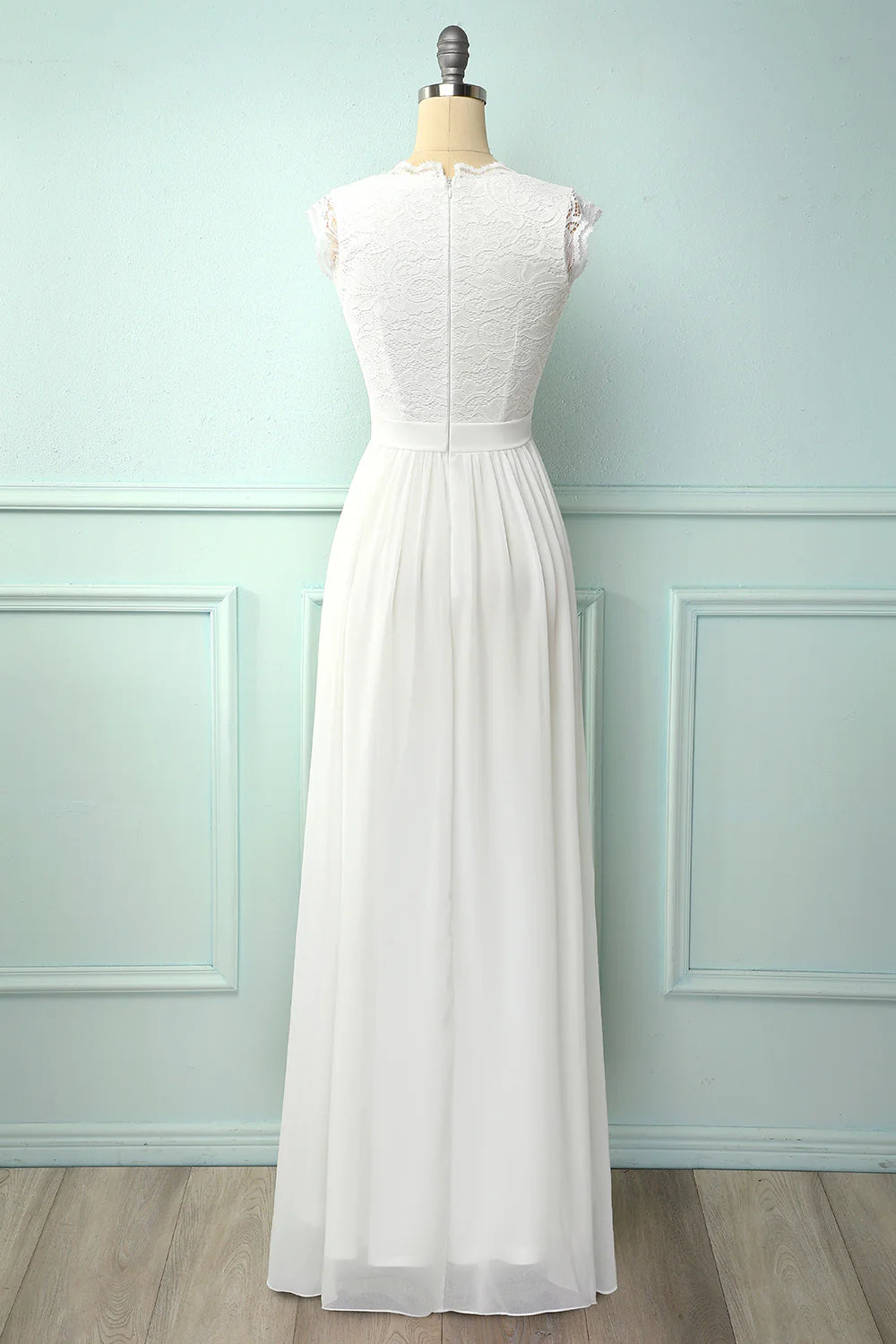 Wholesa V-neck Long Bridesmaid Dress