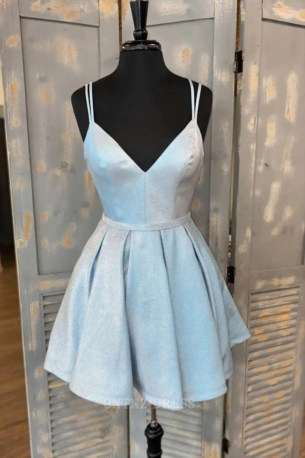 Wholesa A-line Simple V Neck Mini Homecoming Dress formal dresses Bridesmaid Dresses evening gown Prom Dress