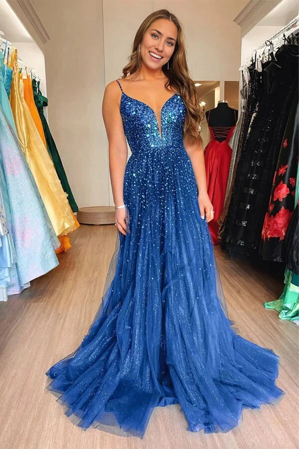 Wholesa Mermaid Scoop Long Prom Dresses With Side Slit