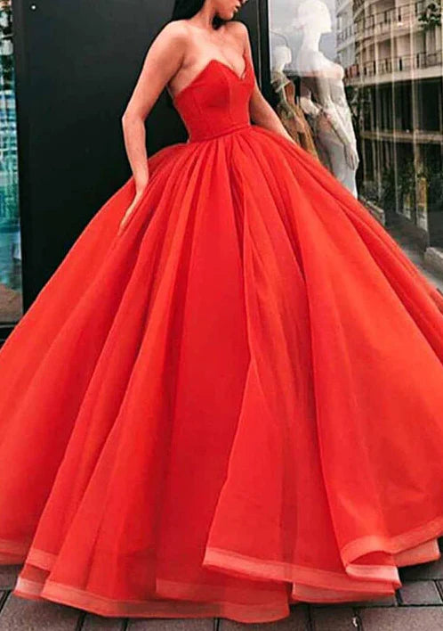 Wholesa Ball Gown V-Neck Floor-Length Long Prom Dresses