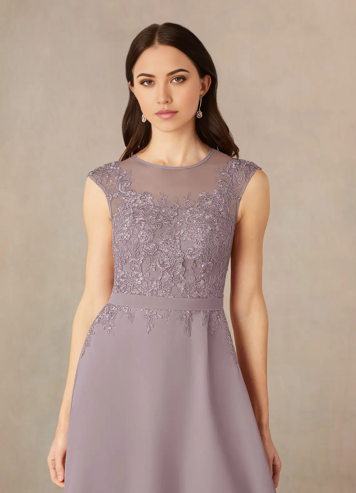 Wholesa Two Piece A-Line Scoop Sequins Chiffon Dusk formal dresses evening dress Mother of the Bride Dresses