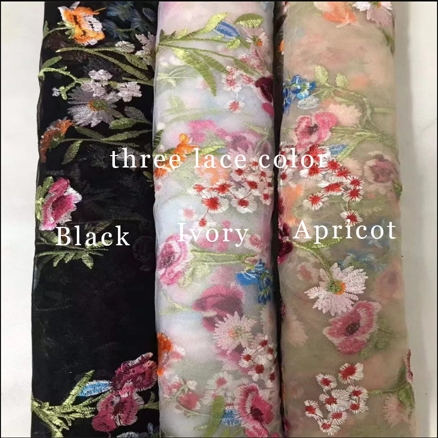 Wholesa A-Line Strapless Sweep Train Tulle formal dress evening gown Prom Dress with Embroidery