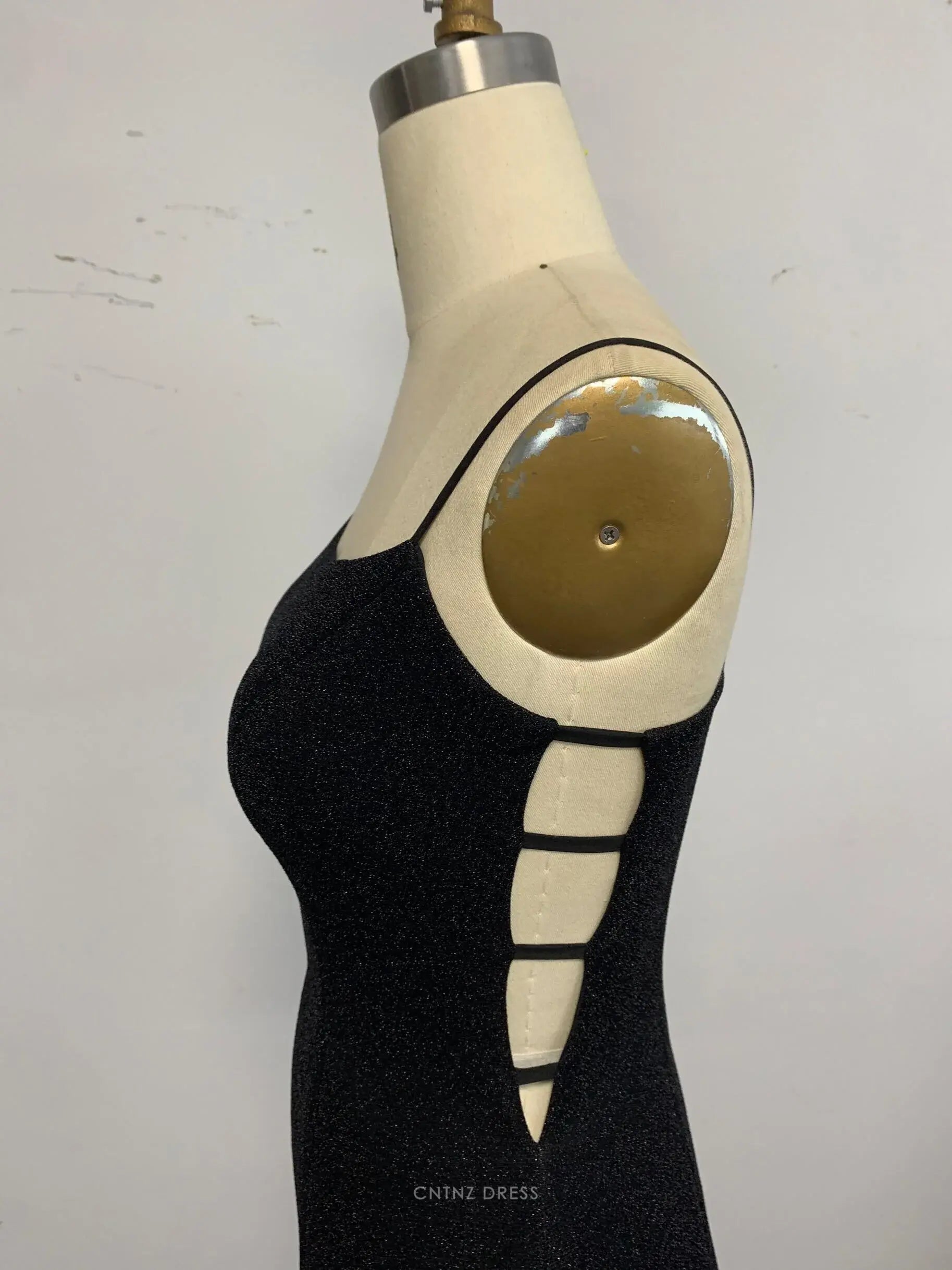 Wholesa Mermaid Sparkle Strapless Black Long formal dresses Bridesmaid Dresses evening gown Prom Dress