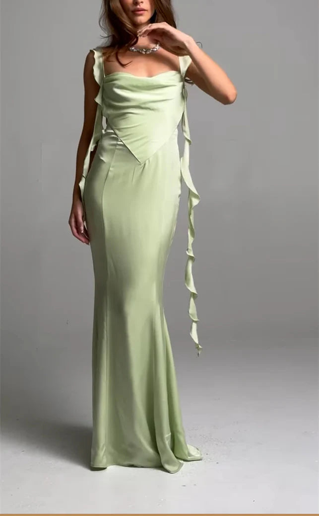 Wholesa Sheath Strapless Sleeveless Floor-Length Long Prom Dresses