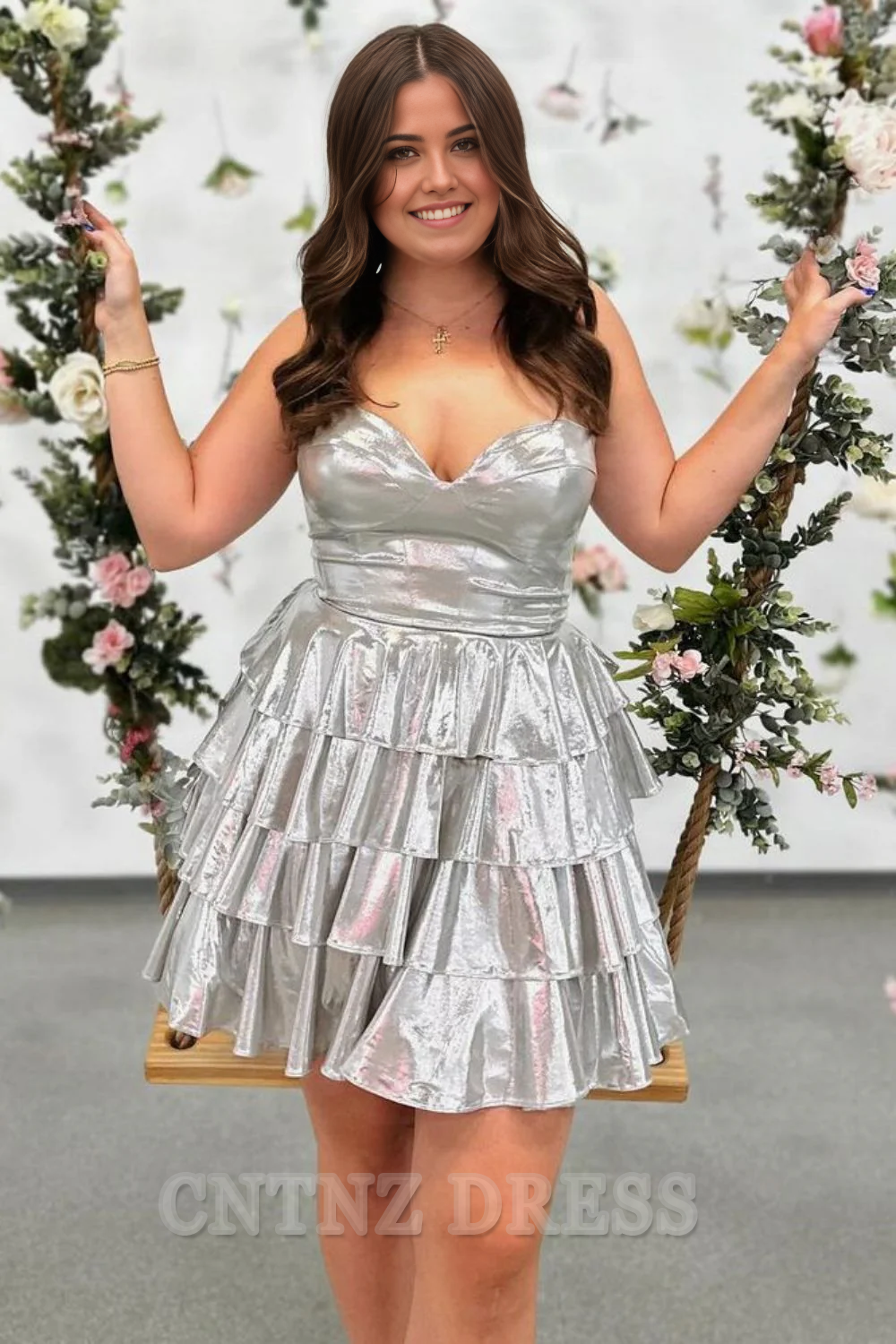 Wholesa A-Line Sweetheart Short Tiered formal dresses Bridesmaid Dresses evening gown Prom Dress Homecoming Dress