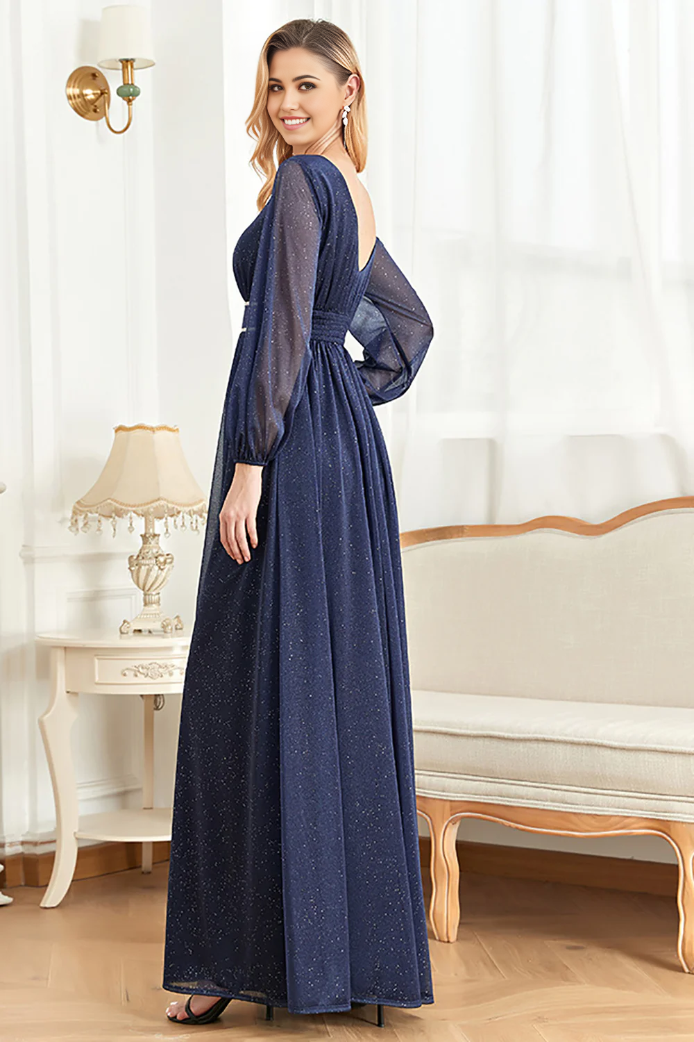 Wholesa Elegant Long Sleeves Mother of the Bride Dress