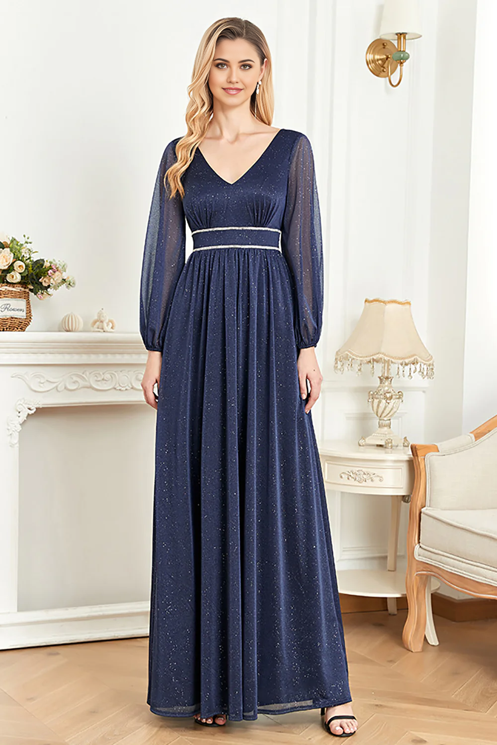 Wholesa Elegant Long Sleeves Mother of the Bride Dress