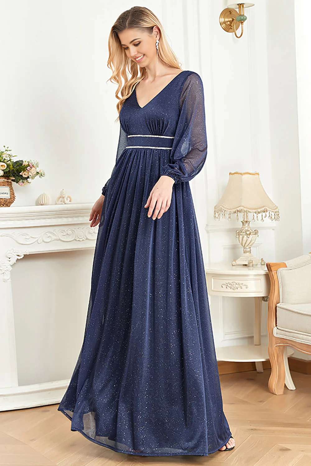 Wholesa Elegant Long Sleeves Mother of the Bride Dress