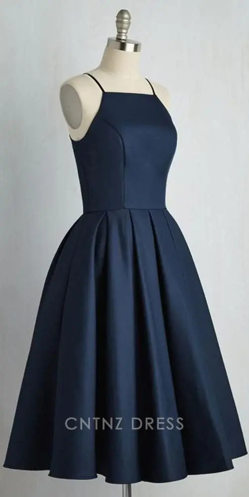 Wholesa A-line Simple Spaghetti Straps Short Homecoming Dress formal dresses Bridesmaid Dresses evening gown Prom Dress