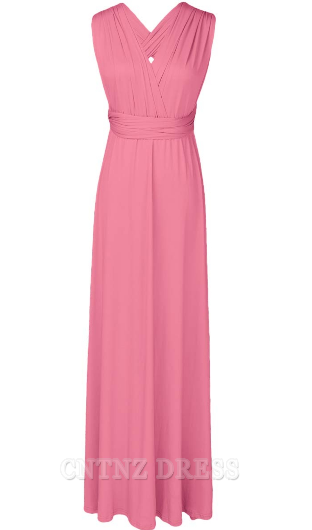 Wholesa A-line V-Neck Halter Floor Length formal dresses Bridesmaid Dresses evening gown Prom Dress