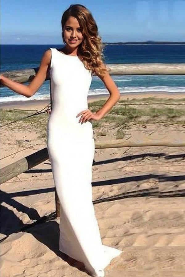 Wholesa Sheath Backless Chiffon Long formal dress evening gown Prom Dresses