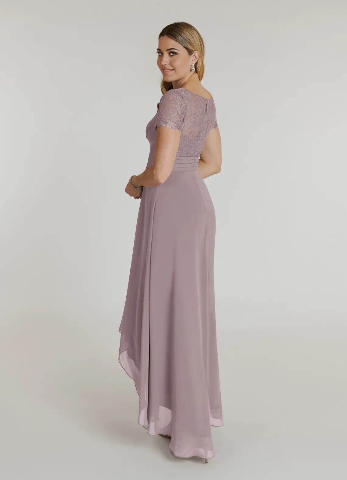 Wholesa A-Line V-Neck Lace Chiffon Dusk formal dresses evening dress Mother of the Bride Dresses