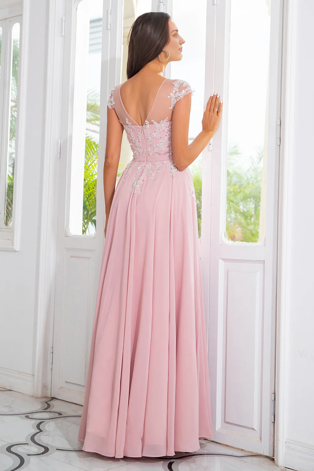 Wholesa Beaded Chiffon Mother of the Bride Dress