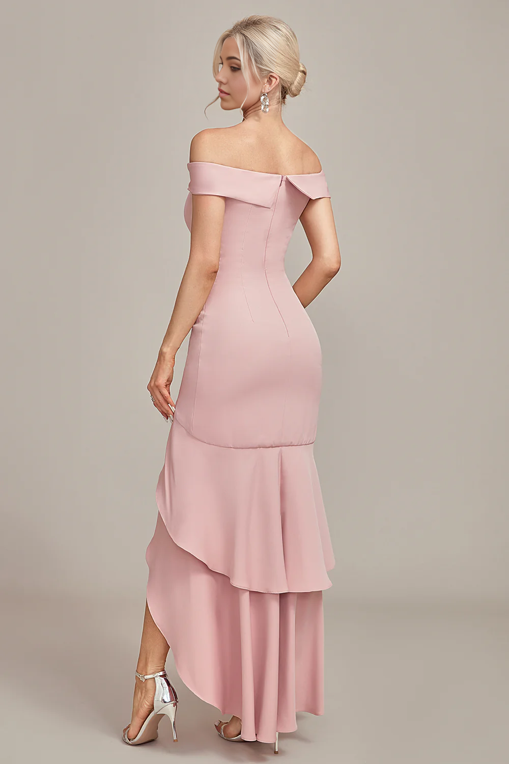Wholesa Mermaid Asymmetrical Ruffled Mother of the Bride Dress