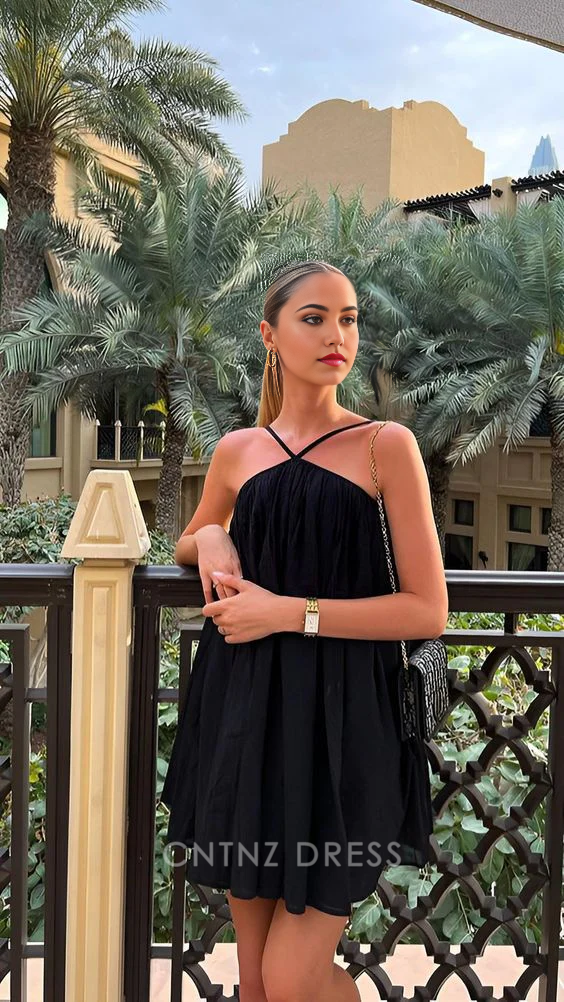 Wholesa Beach Halter Sleeveless Short formal dresses Bridesmaid Dresses evening gown Prom Dress Homecoming Dress