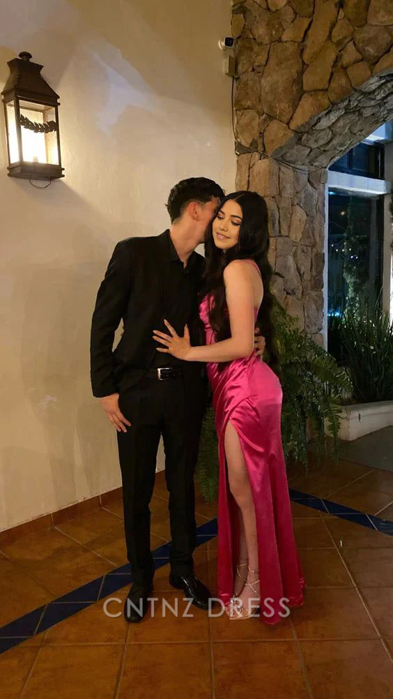 Wholesa Mermaid Spaghetti Straps Satin Beaded Long formal dresses Bridesmaid Dresses evening gown Prom Dress