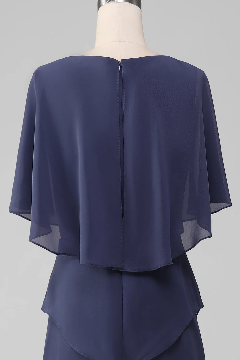 Wholesa Sheath/Column Scoop Tea-Length Chiffon Mother of the Bride Dress