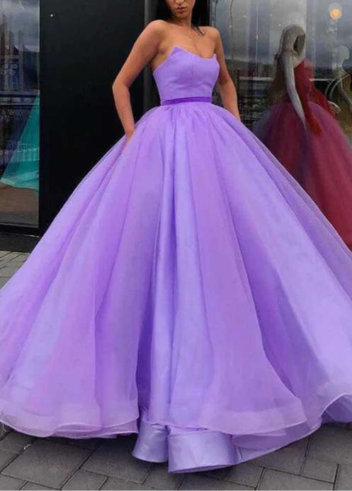 Wholesa Ball Gown V-Neck Floor-Length Long Prom Dresses