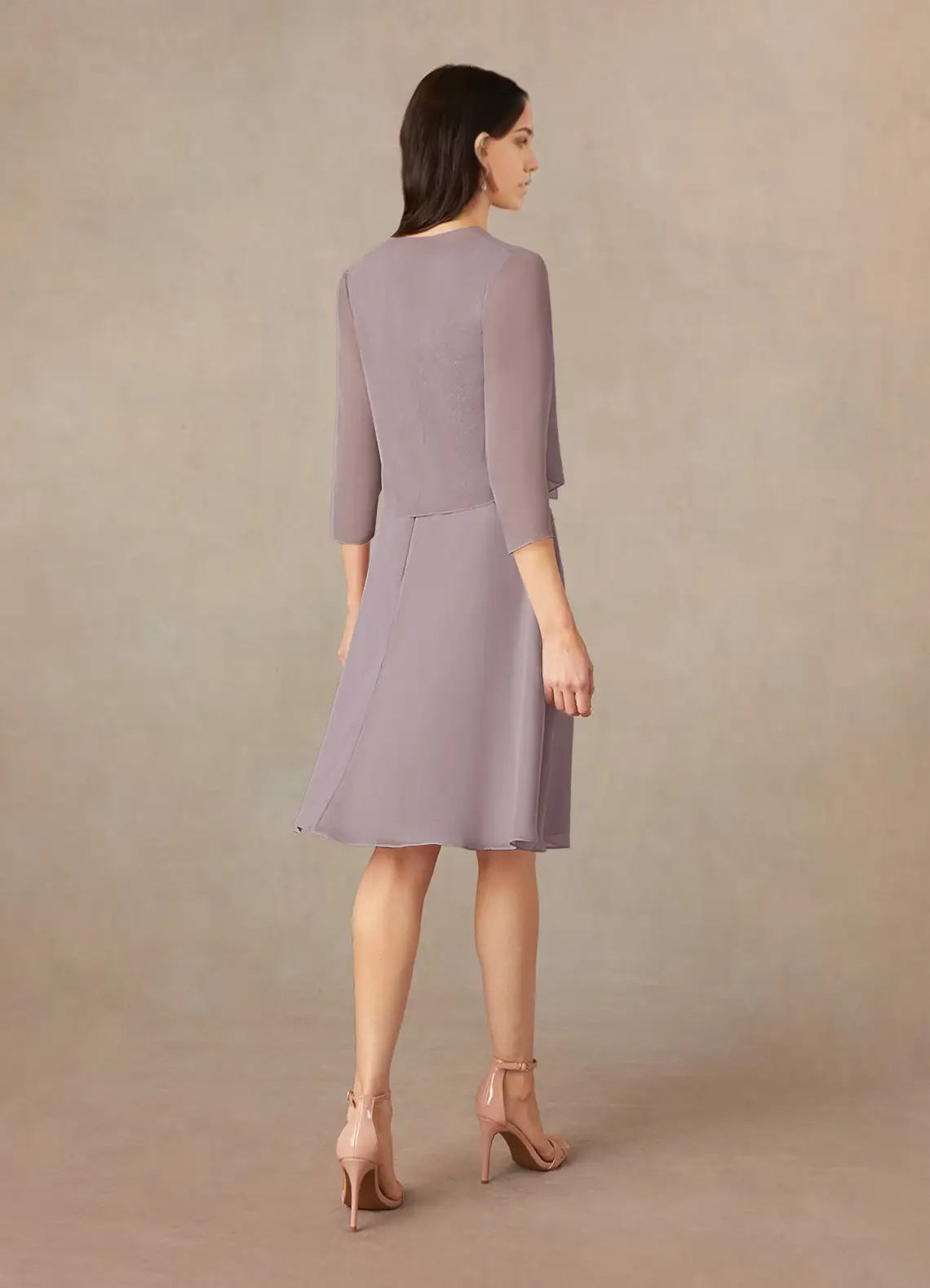 Wholesa Two Piece A-Line Scoop Sequins Chiffon Dusk formal dresses evening dress Mother of the Bride Dresses