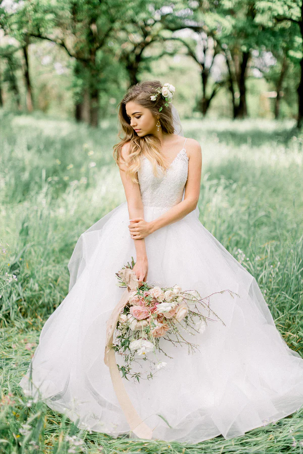 Wholesa A-line Elegant Forest Best Bridal Gowns Wedding Dresses