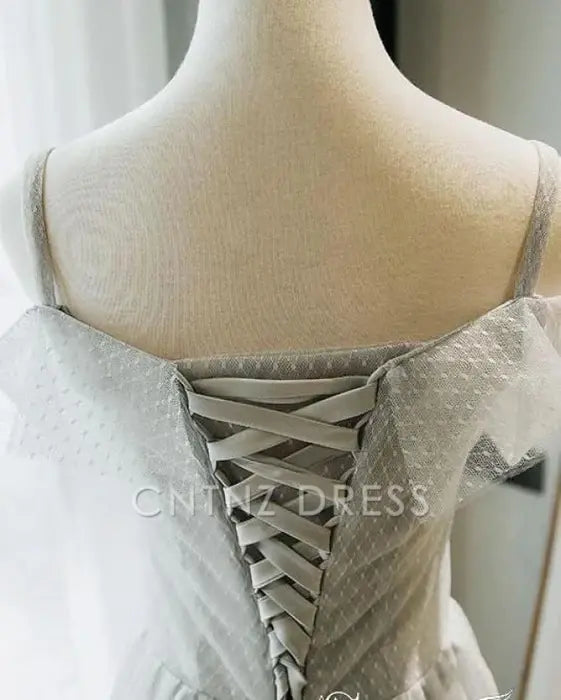 CNTNZ DRESS Hot Sale Short Prom Dress Elegant A Line Tea Length Off the Shoulder with Lace Appliques Homecoming Dress