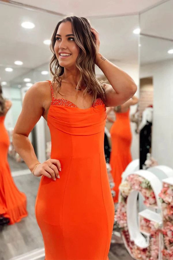 Wholesa Mermaid Strap Formal Dress Prom Dresses