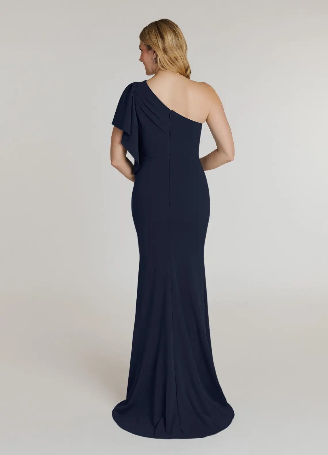 Wholesa Mermaid Pleated Dark Navy formal dresses evening dress Mother of the Bride Dresses