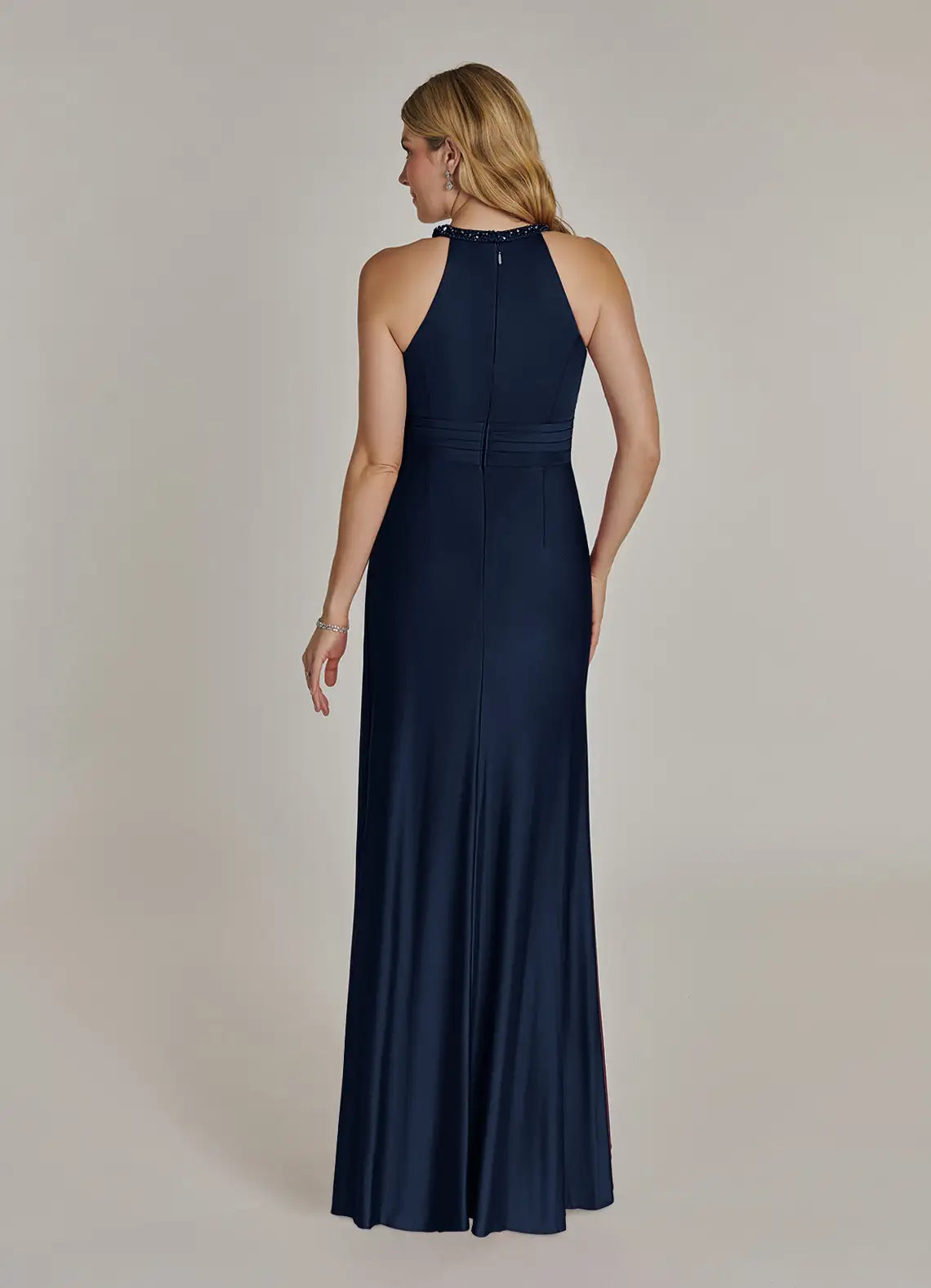Wholesa Sheath Sequins Chiffon Dark Navy formal dresses evening dress Mother of the Bride Dresses