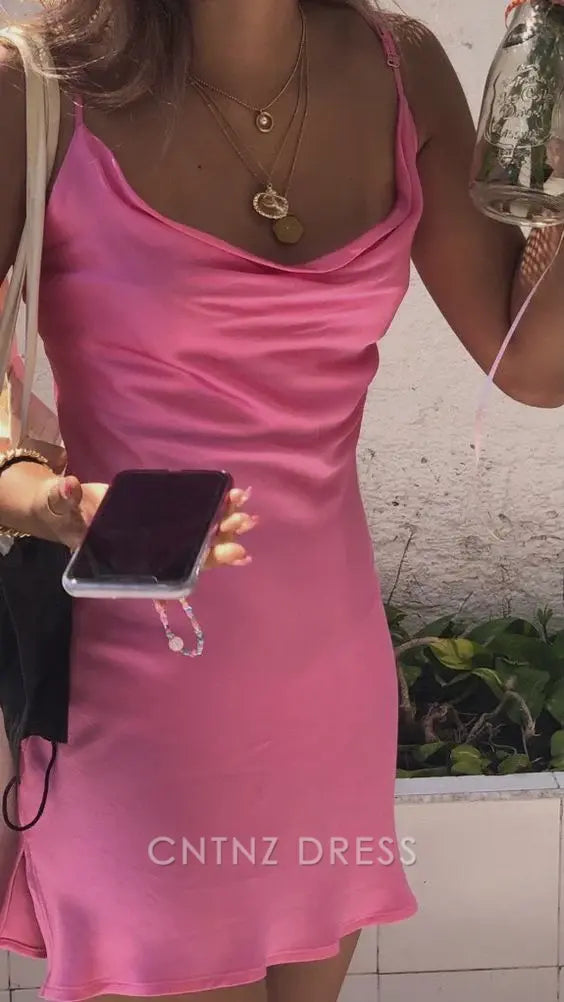 Wholesa Sheath Straps Pink Homecoming Mini formal dresses Bridesmaid Dresses evening gown Prom Dress