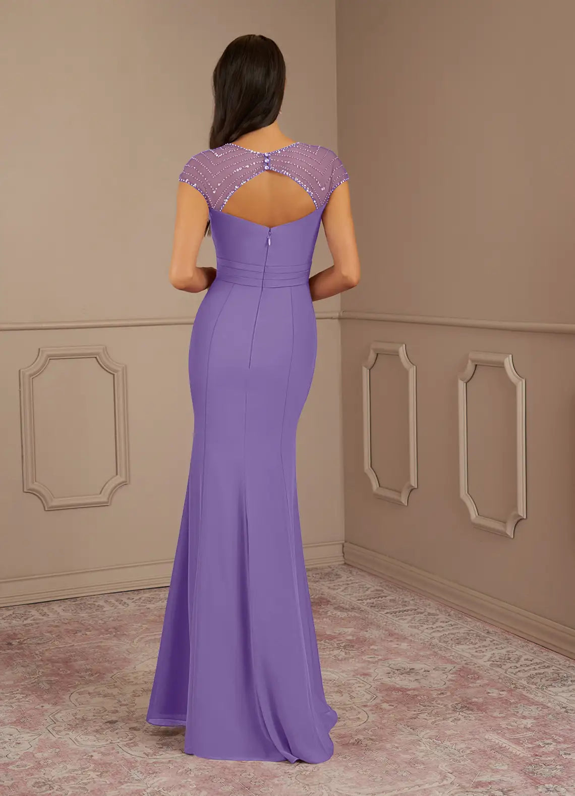 Wholesa Mermaid Sequins Chiffon Tahiti formal dresses evening dress Mother of the Bride Dresses