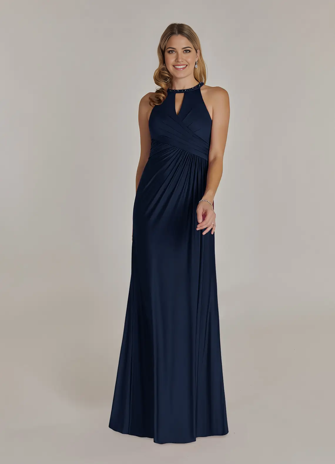 Wholesa Sheath Sequins Chiffon Dark Navy formal dresses evening dress Mother of the Bride Dresses