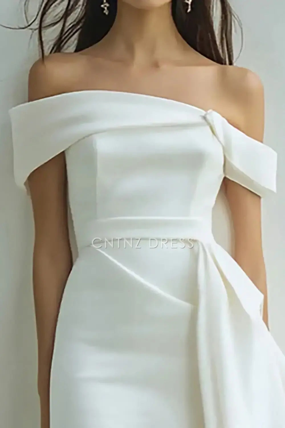 CNTNZ DRESS Elegant Sheath Off the Shoulder Irregular Fashion Short Dress Hot Sale Homecoming Dress